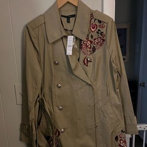 White House Black Market Trench Coat